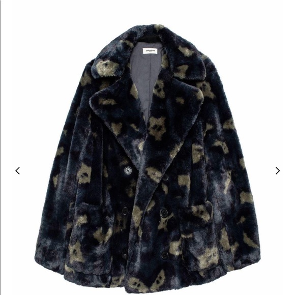 Zadig & Voltaire Jackets & Blazers - Zadig & Voltaire miles leo faux fur peacoat NWT